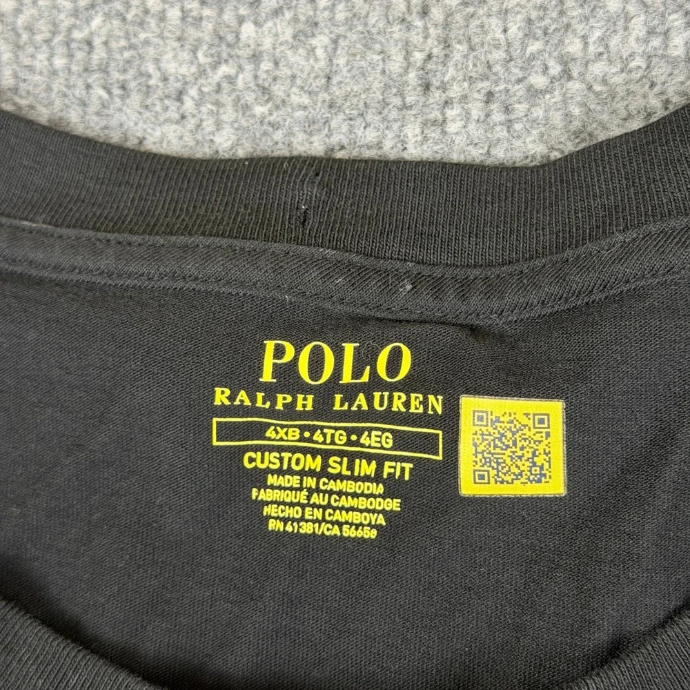 Polo Ralph Lauren T Shirt Mens 4XB Custom Slim Fit Crown Crest Spellout